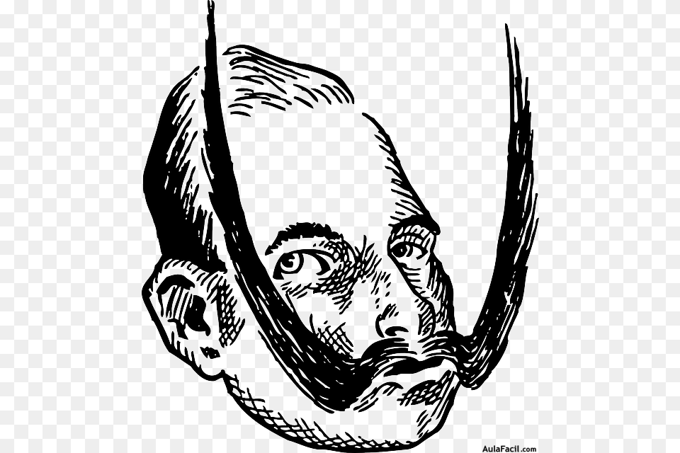 Bigote Kaiser Wilhelm Ii Clipart, Head, Person, Face, Stencil Png Image