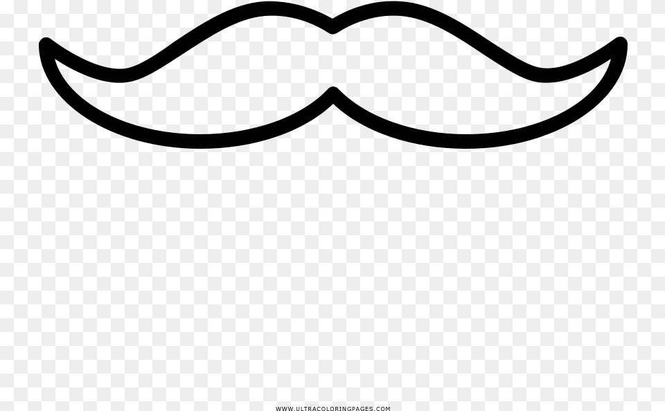 Bigote Pgina Para Colorear Bigode Para Colorir, Gray Png Image