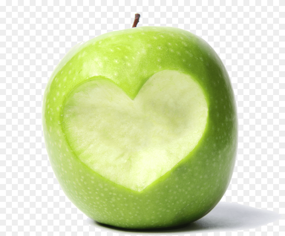 Bigstock Fresh Green Apple With Cut Off Heart Green Apple With Heart, Cartoon, Purple Free Transparent Png