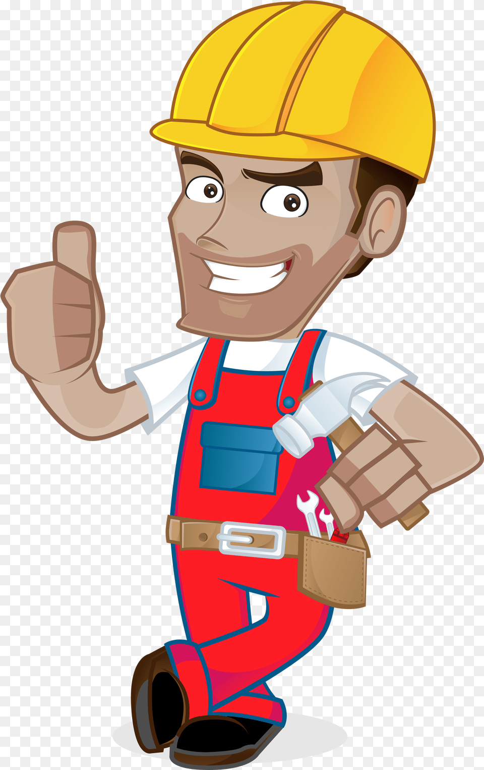 Bigstock Leaning Holding Hamme Mr Handy Guy Clipart Best Handyman, Worker, Person, Body Part, Finger Free Transparent Png