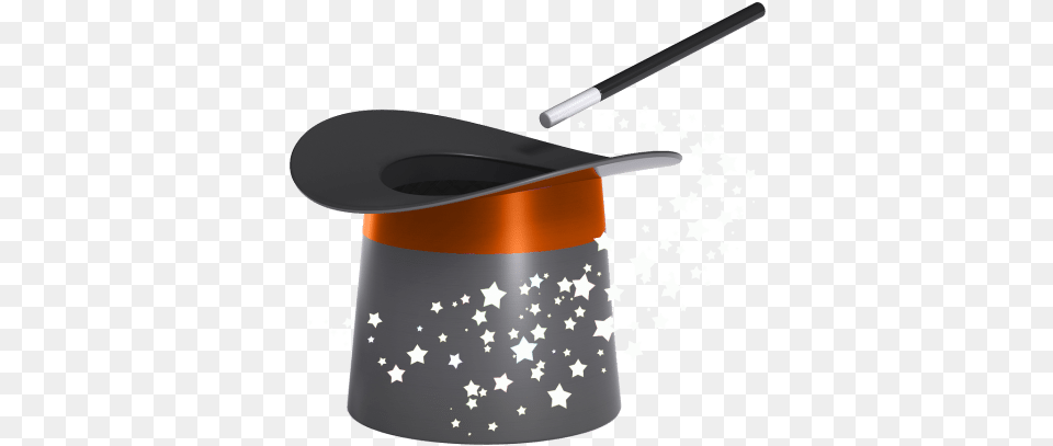 Bigstock Magic Hat And Wand With A Twir Orange Top Hat And Wand, People, Person, Magician, Performer Free Png