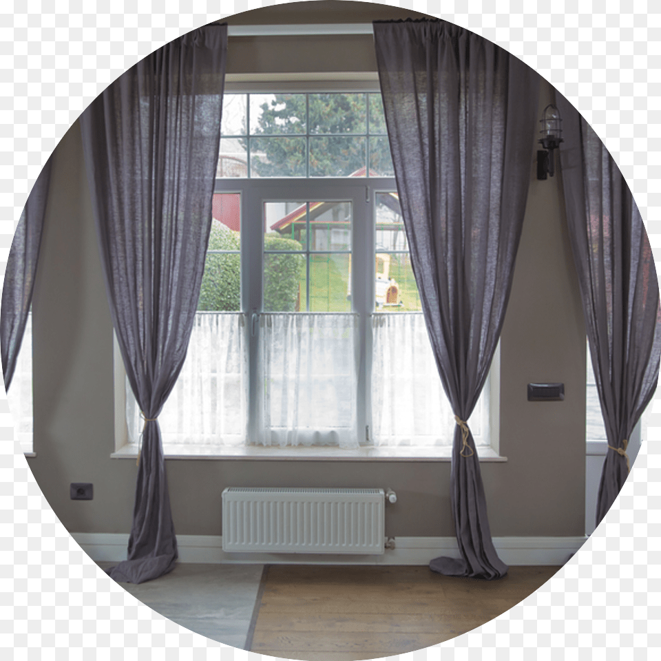 Bigstock New Modern Window With Curtain Window Covering, Home Decor, Architecture, Building, Photography Free Png Download