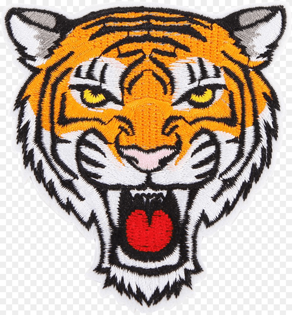 Bij Kiki Iron On Patch Tiger Face Orange Mayonnaise, Home Decor, Rug, Animal, Mammal Free Png Download