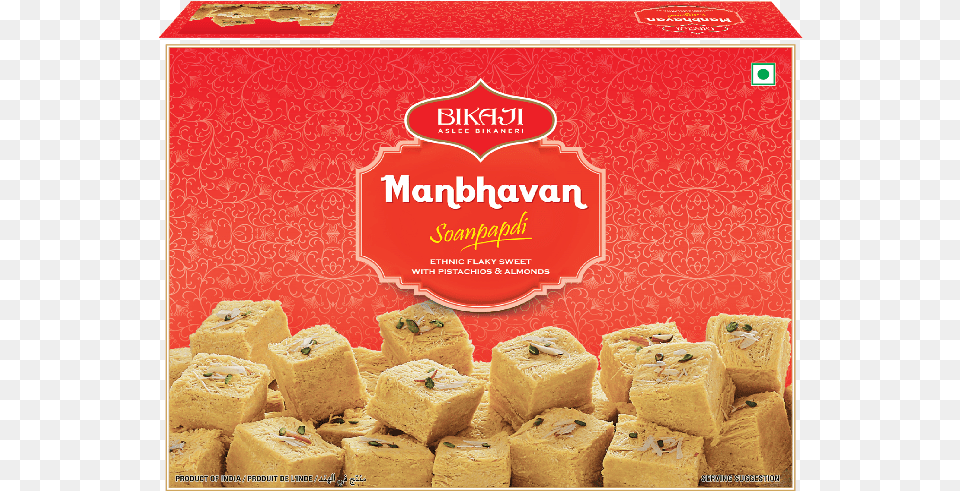 Bikaji Manbhavan Soan Papdi, Food, Sandwich, Bread, Sweets Free Transparent Png