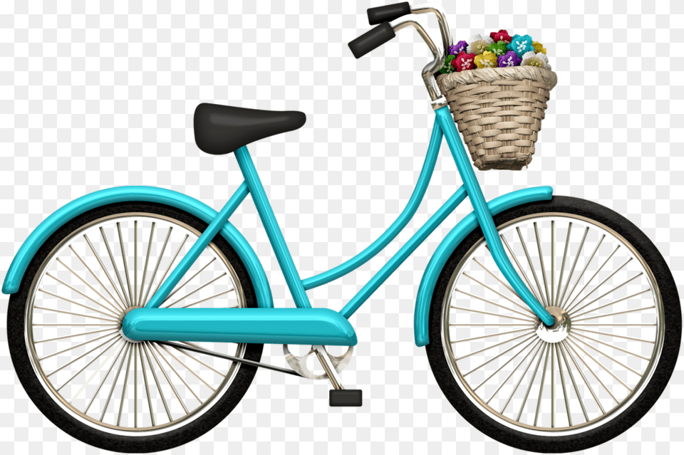 Bike Blue Transport Clip Art Art And Printables, Bicycle, Machine, Transportation, Vehicle Png Image