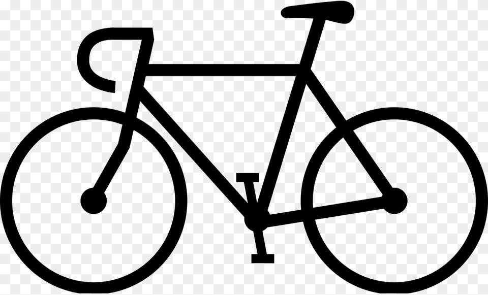 Bike Clipart, Gray Free Transparent Png