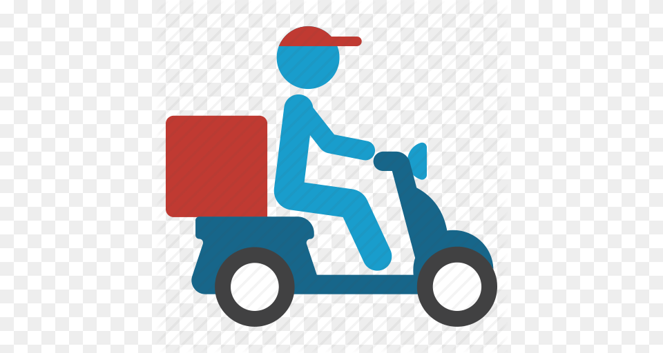 Bike Clipart Pizza Delivery, Grass, Lawn, Plant, Device Free Transparent Png