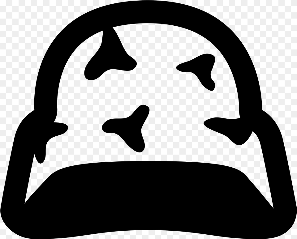 Bike Helmet Emoji Copy And Paste Helmet Military Icon, Gray Png Image