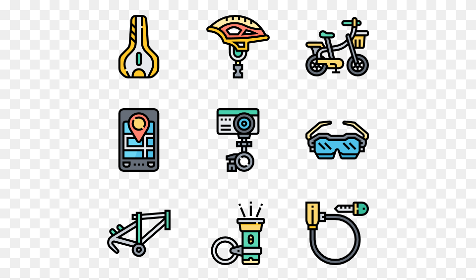 Bike Icons, Light, Bicycle, Transportation, Vehicle Png Image