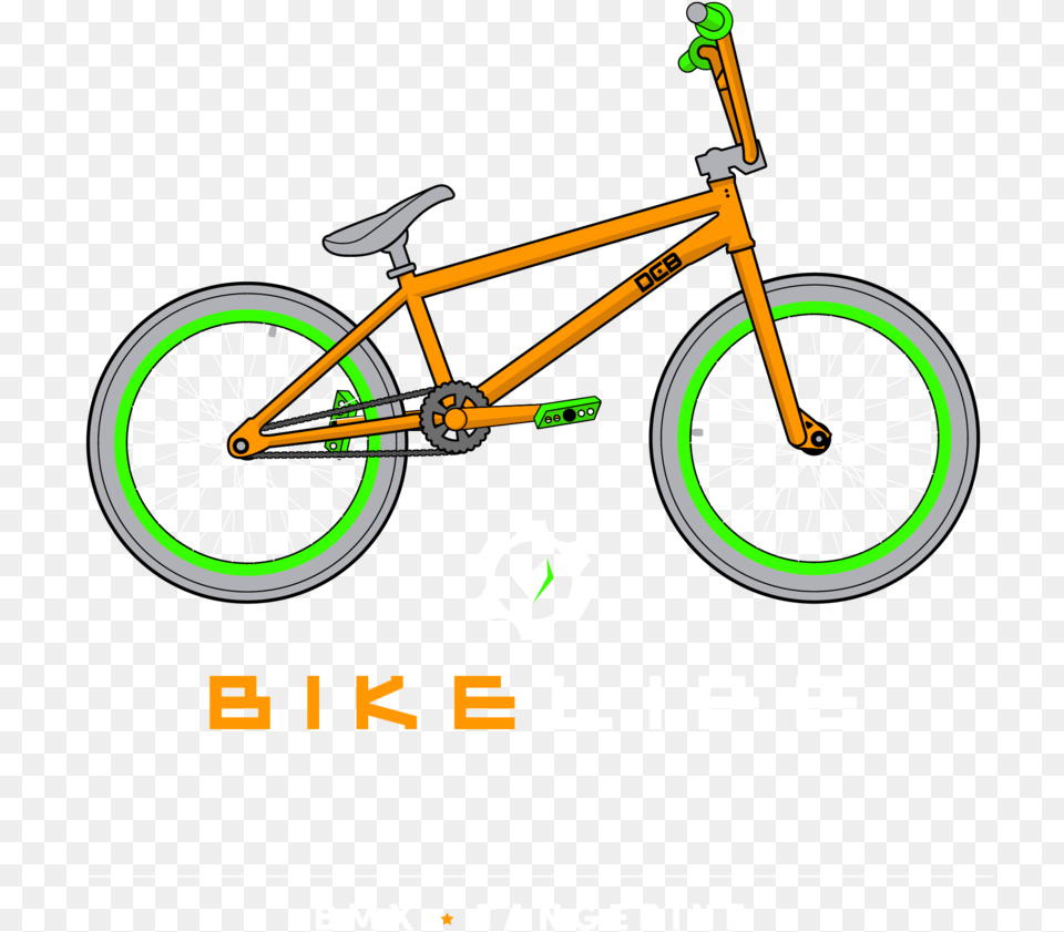 Bike Life Bmx Tangerine Artboard, Bicycle, Transportation, Vehicle, Machine Free Transparent Png