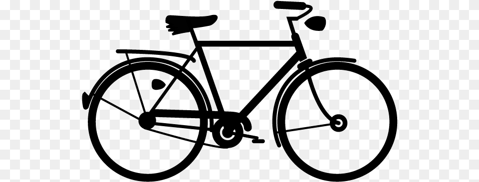 Bike Silhouette, Bicycle, Transportation, Vehicle Png Image
