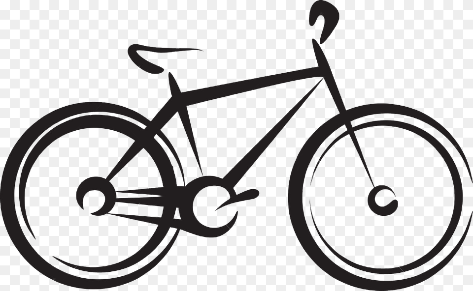 Bike Silhouette Bicycle Silhouette, Transportation, Vehicle, Machine, Wheel Png