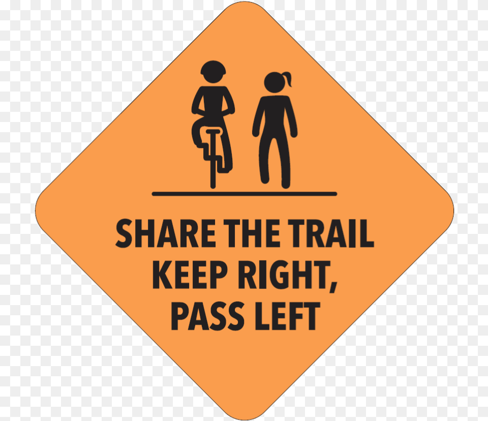 Bike Trail Etiquette Signs, Sign, Symbol, Boy, Child Png Image