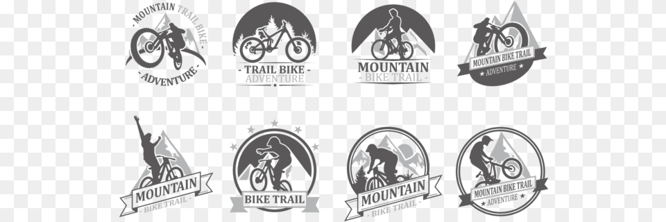 Bike Trail Labels Vector Mountain Trail Bike Logo, Emblem, Symbol Png Image