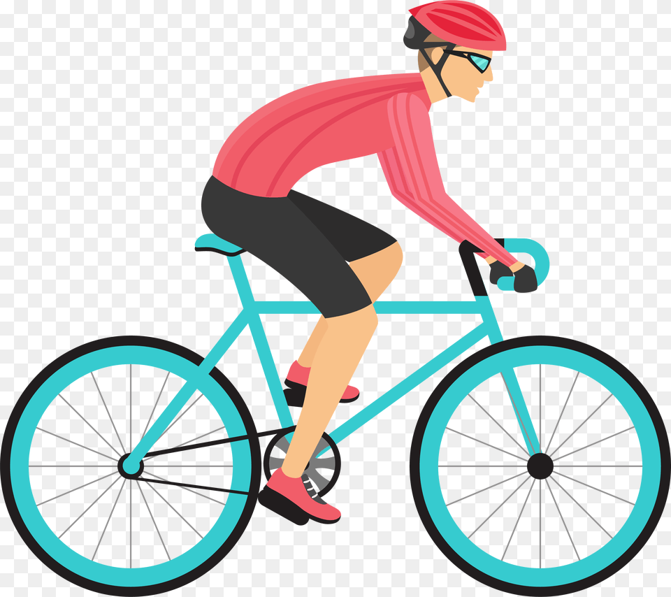 Bike Wheel Clipart Cycling Vocabulary In English, Woman, Person, Transportation, Vehicle Free Png