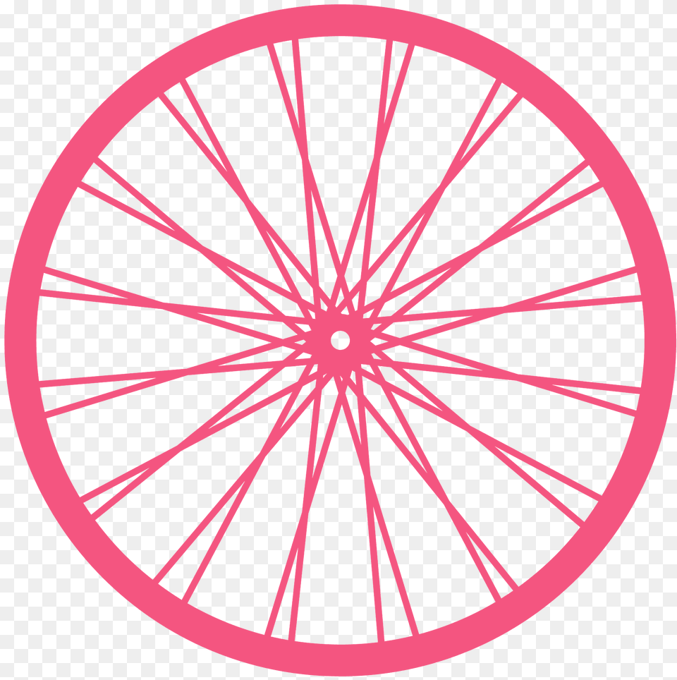 Bike Wheel Silhouette, Machine, Spoke, Alloy Wheel, Car Png Image
