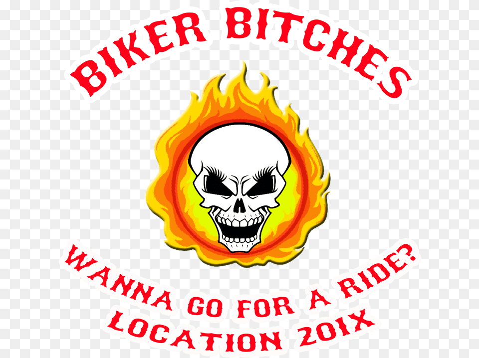 Biker Bitches Hen Party Alvernia Tao, Logo, Sticker, Face, Head Free Transparent Png