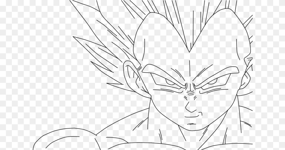 Biker Drawing Sketch Draw Vegeta Super Saiyan, Gray Free Png Download