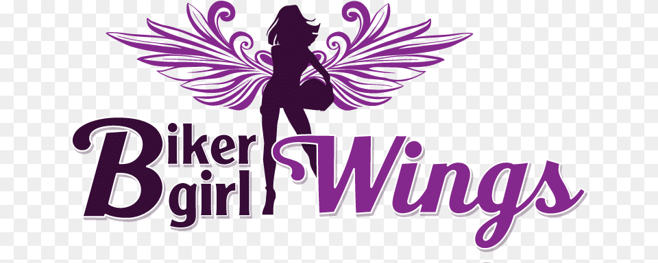 Biker Girl Wings Biker Girl Logo, Purple, Art, Graphics Free Png
