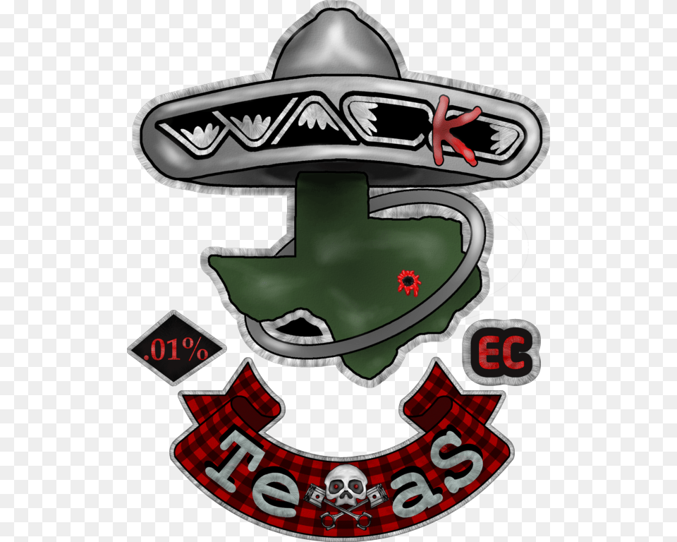 Biker Patch Design Emblem, Clothing, Hat, Person, Helmet Free Png