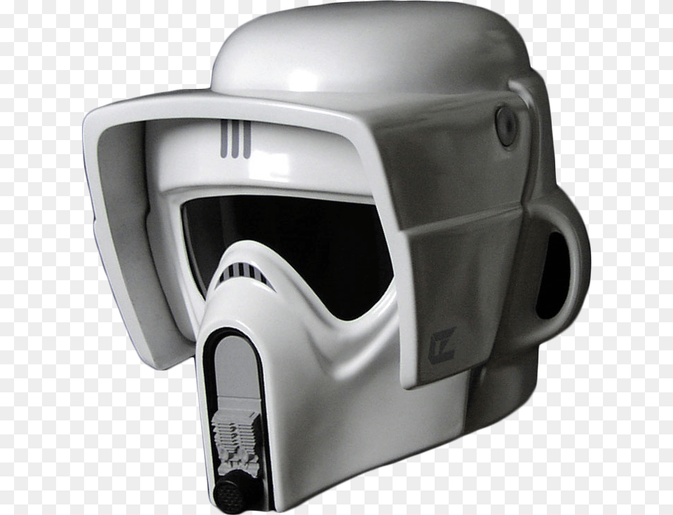 Biker Scout Trooper Replica Helmet By Efx Collectibles Shift White Label Helmet, American Football, Crash Helmet, Football, Person Free Transparent Png