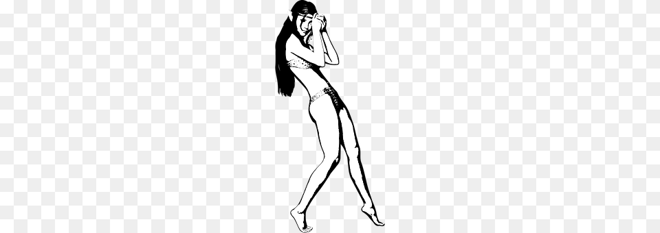 Bikini Dancing, Leisure Activities, Person, Stencil Free Transparent Png