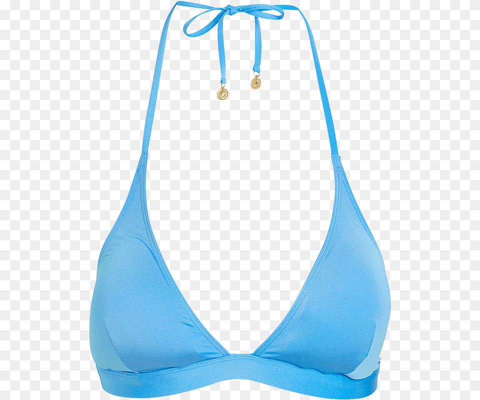 Bikini Bra Triangle Blue Bikini, Clothing, Swimwear, Lingerie, Underwear Free Png Download