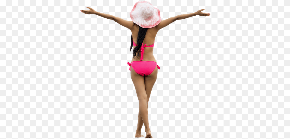 Bikini Girl Hot Sexy Summer Woman Beach Travel Sexy Girl Bikini, Hat, Clothing, Swimwear, Dancing Png Image