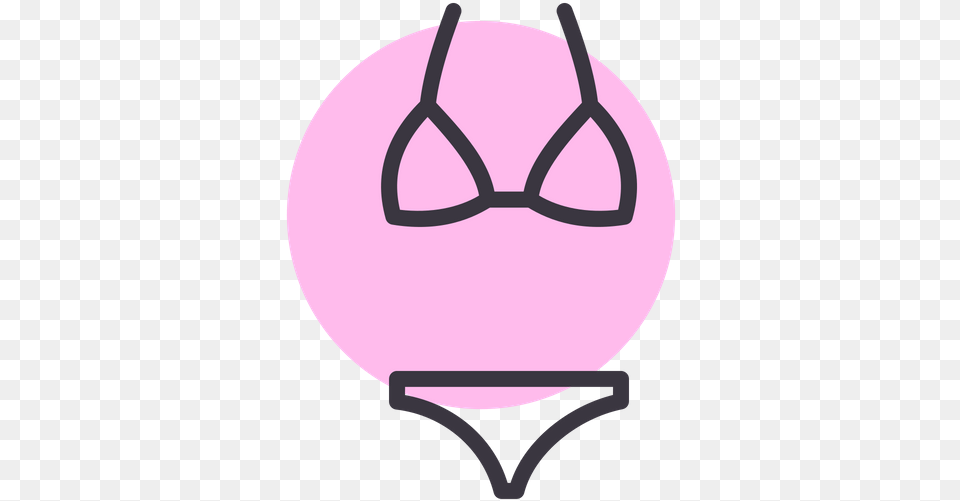 Bikini Icon Of Colored Outline Style Bikini Icon, Clothing, Lingerie, Swimwear, Underwear Free Transparent Png