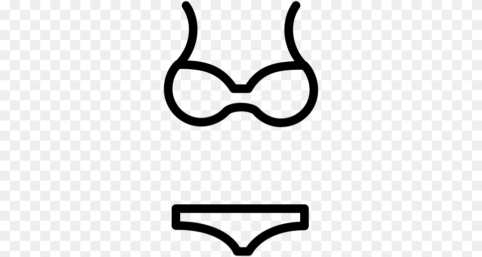 Bikini Icons Download And Vector Icons Unlimited, Gray Png