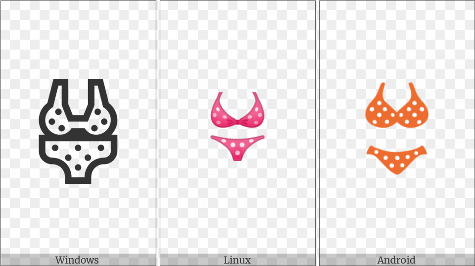 Bikini On Various Operating Systems, Clothing, Swimwear, Pattern, Accessories Free Png
