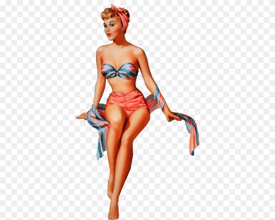 Bikini Pin Up, Adult, Swimwear, Person, Woman Free Png Download