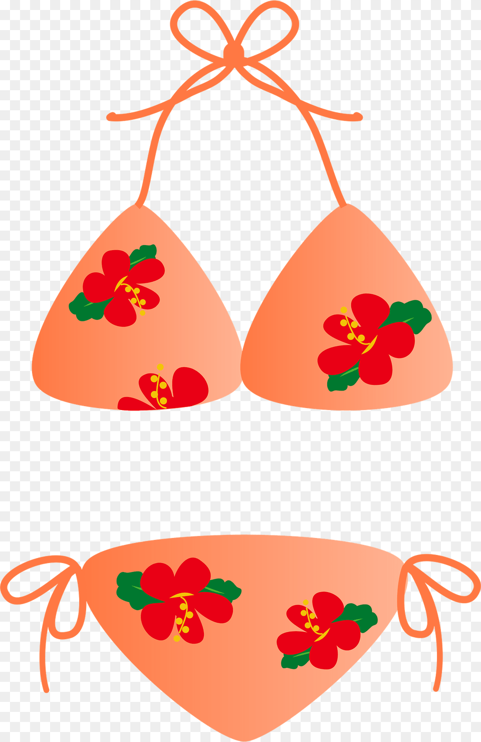 Bikini Swimwear Clipart, Clothing, Flower, Petal, Plant Png