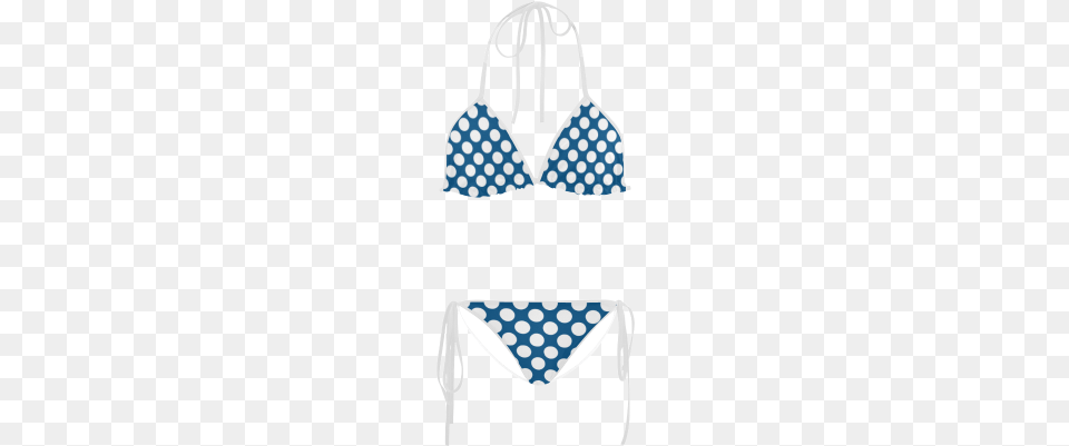Bikini White Polka Dots On Blue Custom Bikini Swimsuit Black And White Check Tie, Clothing, Swimwear, Pattern, Blade Png Image
