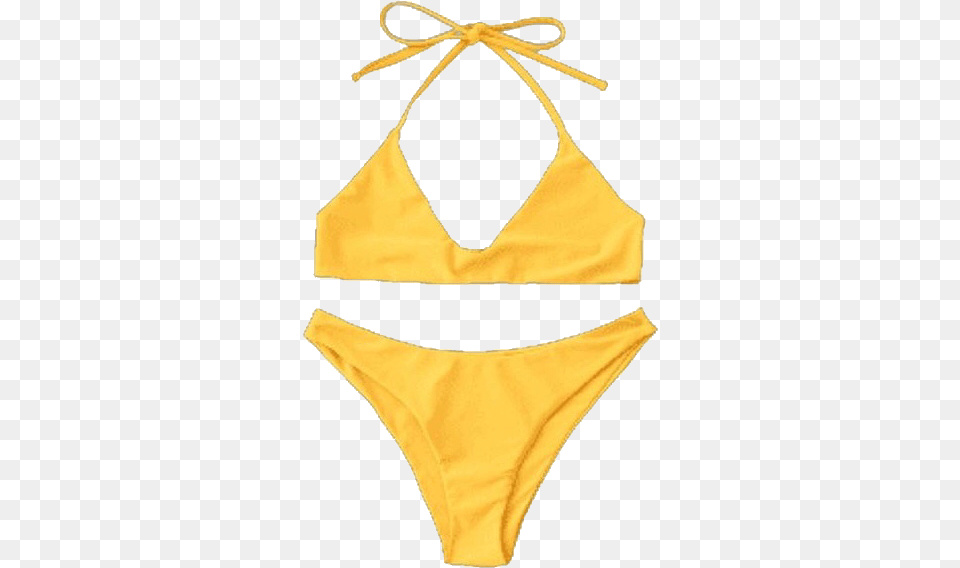 Bikini Yellowbikini Swimsuit Bathingsuit Summer Freetoe Cute Bathing Suit, Clothing, Swimwear Png