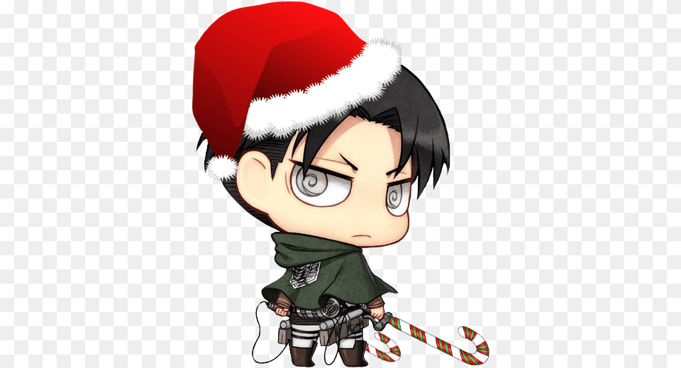 Bildergebnis Fr Levi Christmas Ackerman Attack Shingeki No Kyojin Mini, Book, Comics, Publication, Baby Png Image