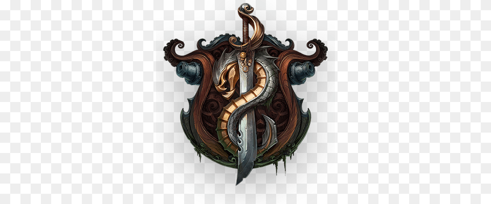 Bilgewater League Of Legends Logo Game Icon 2d Art Bilgewater Logo, Sword, Weapon, Armor Png