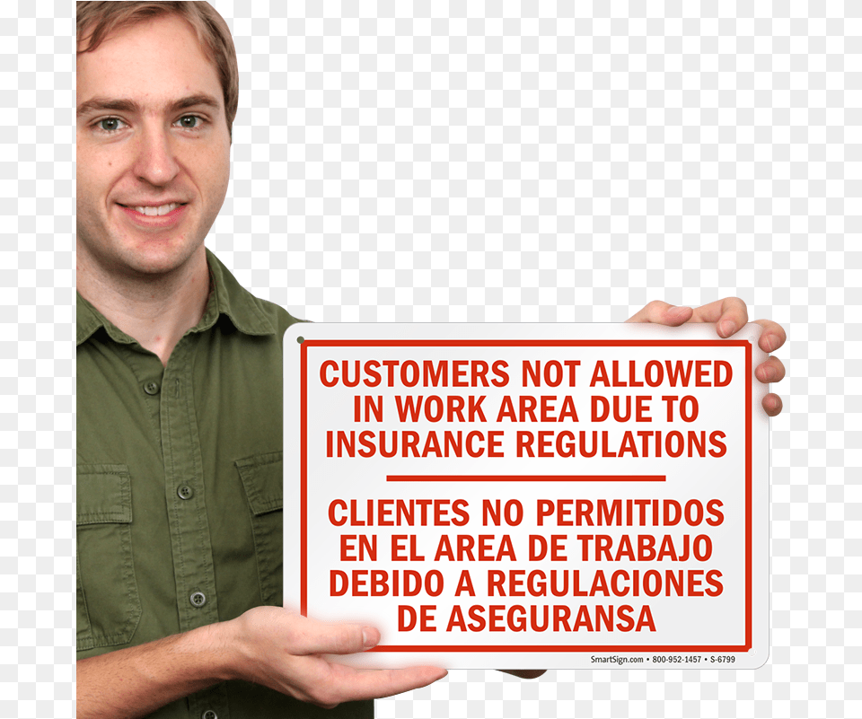 Bilingual Customer Not Allowed In Work Sign, Advertisement, Photography, Adult, Portrait Free Png