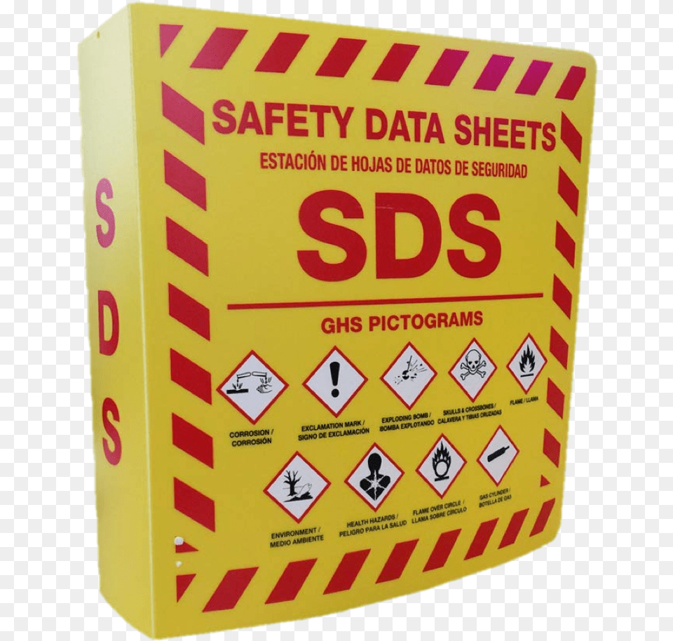 Bilingual Sds Binder Safety Data Sheet Binder, Symbol, Fence, Sign Png Image