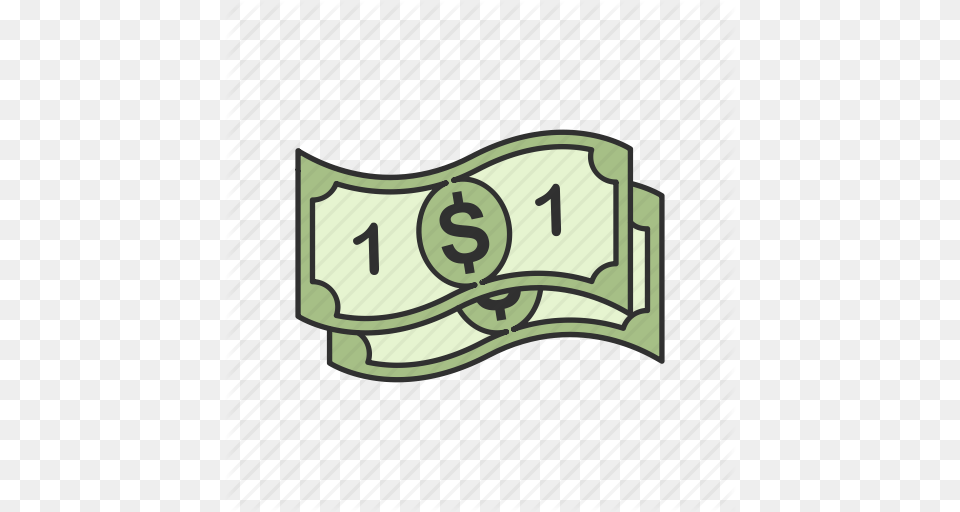 Bill Cash Dollars One Dollar Icon, Accessories, Buckle, Text, Paper Free Transparent Png