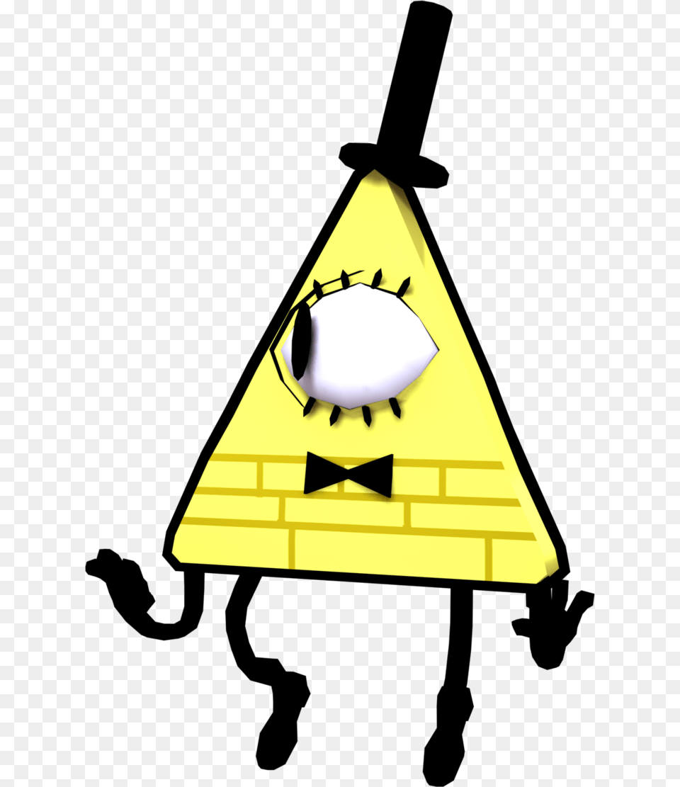 Bill Cipher 3d Model Download, Triangle Free Png