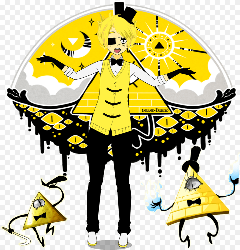 Bill Cipher Anime, Clothing, Coat, Person, Face Free Png