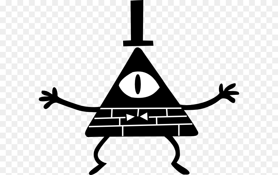 Bill Cipher Bill Cipher Roblox Tshirt, Stencil, Triangle, Silhouette, Symbol Free Png Download