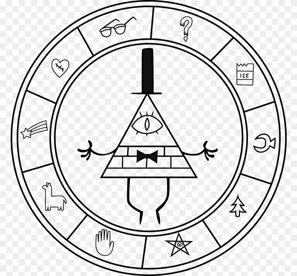 Bill Cipher Coloring Pages 2 By Joseph Gravity Falls Bill Logo, Ammunition, Grenade, Weapon Free Transparent Png