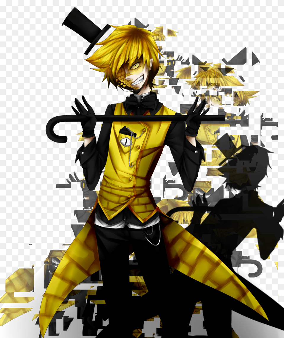 Bill Cipher Human By Putzischen Bill Cipher Human Anime, Publication, Book, Comics, Person Png