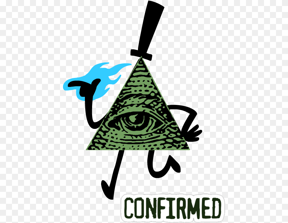 Bill Cipher Illuminati, Triangle Free Png Download