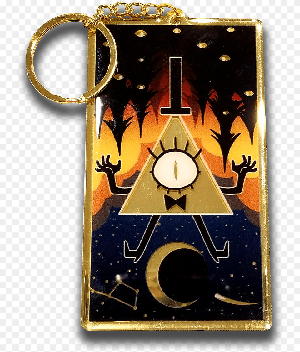 Bill Cipher Mirror Keychain Star, Person Png