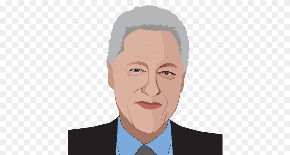 Bill Clinton, Male, Adult, Face, Head Png