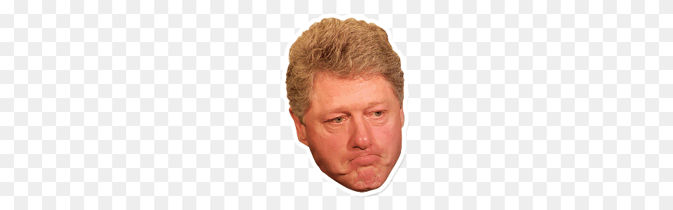 Bill Clinton, Sad, Face, Frown, Head Png