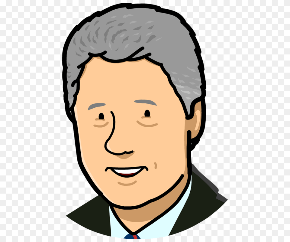 Bill Clinton Clipart, Portrait, Photography, Person, Face Free Png